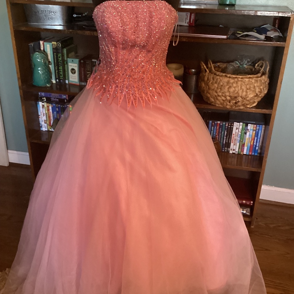 ❤️prom/pageant pink ball gown size 2